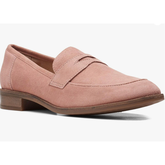 Clarks Trish Rose, Rose Suede US 8 - Picture 1 of 10